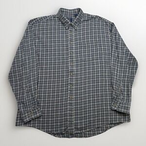 Vtg Salmon River Traders Big Man Plaid Shirt Men's Size 3XLT Long Sleeve Outdoor